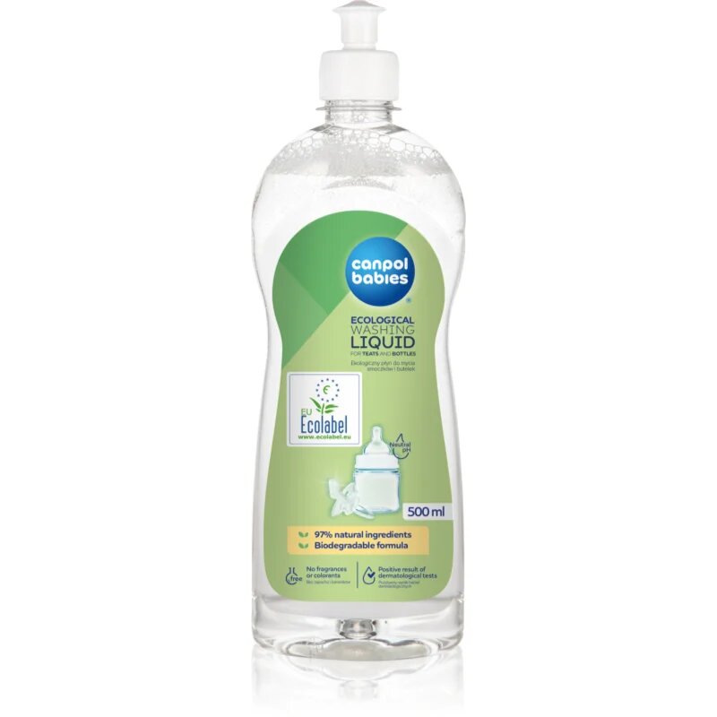 Canpol babies Ecological Washing Liquid produs de curățare pentru articolele copiilor 500 ml