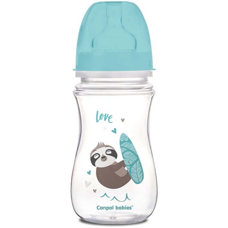 Canpol babies Exotic Animals biberon pentru sugari Blue 1 buc