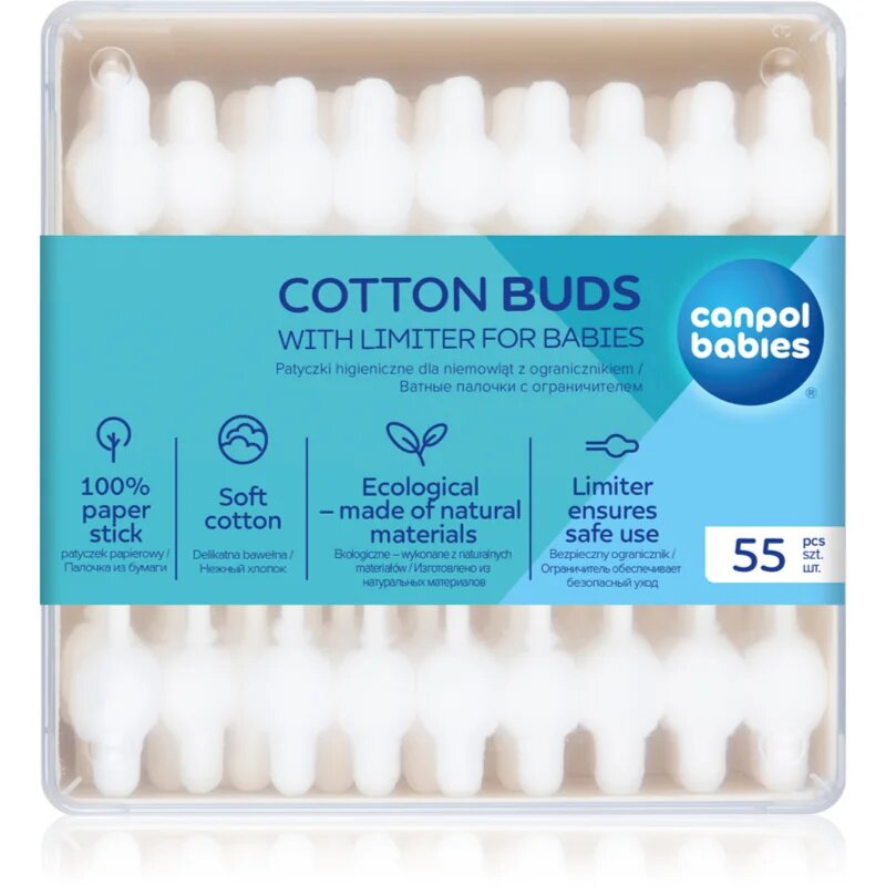 Canpol babies Hygiene bețișoare din bumbac pentru copii 56 buc