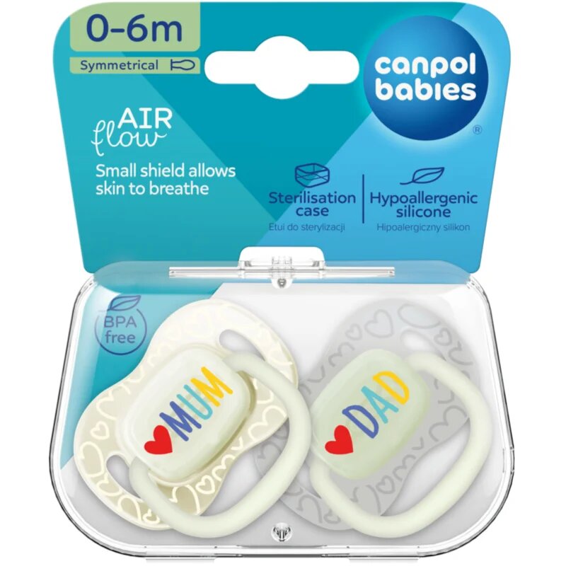 Canpol babies MUM&DAD suzetă 0-6 m 2 buc