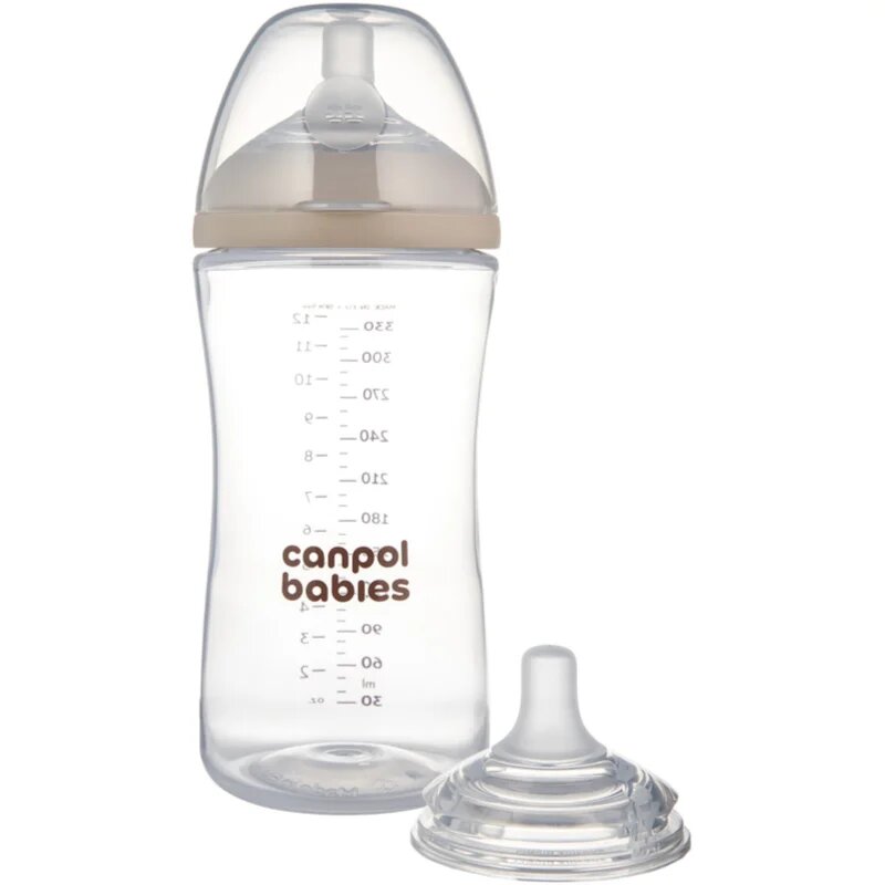 Canpol babies Natural Shape biberon anticolici 3m+ 1 buc