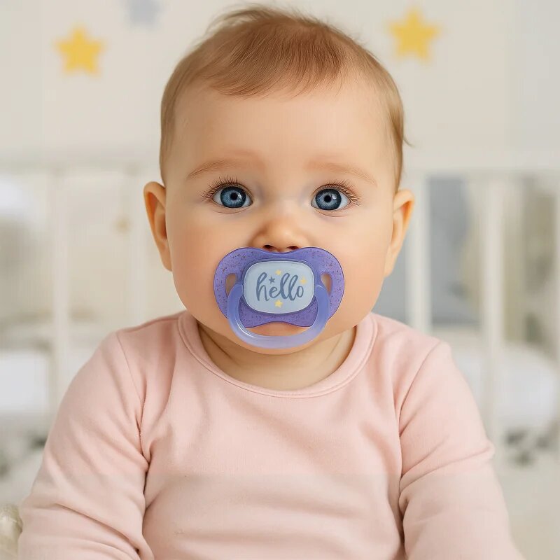Canpol babies NIGHTGLOW Boy suzetă 18m+ 2 buc