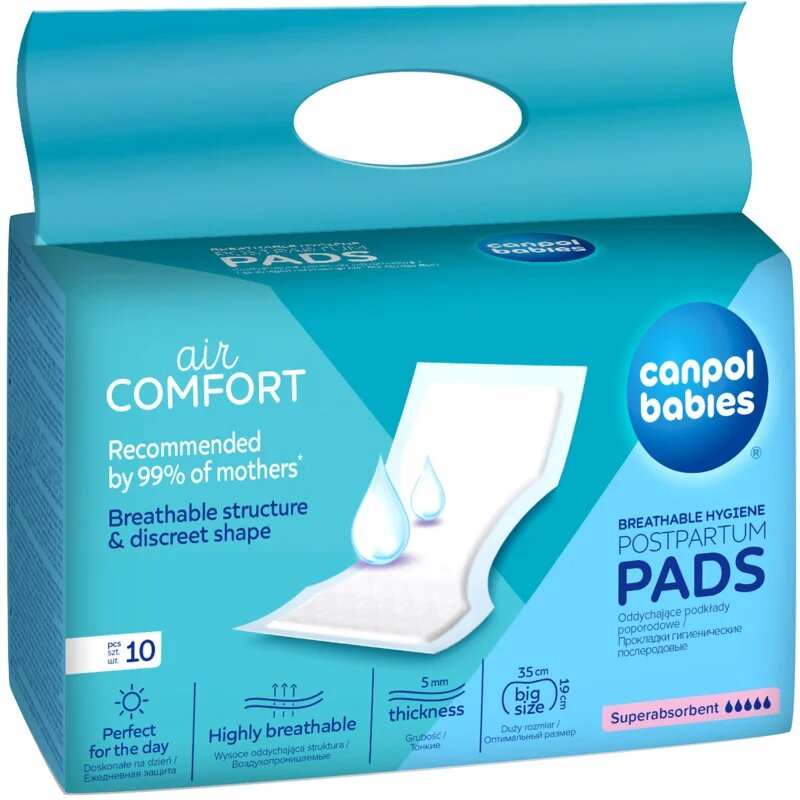 Canpol babies Postpartum Pads absorbante postnatale Super Absorbent 10 buc