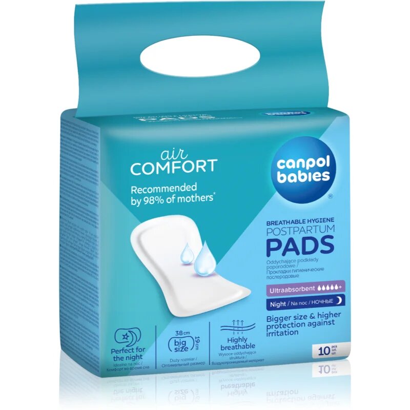 Canpol babies Postpartum Pads Night absorbante postnatale 10 buc