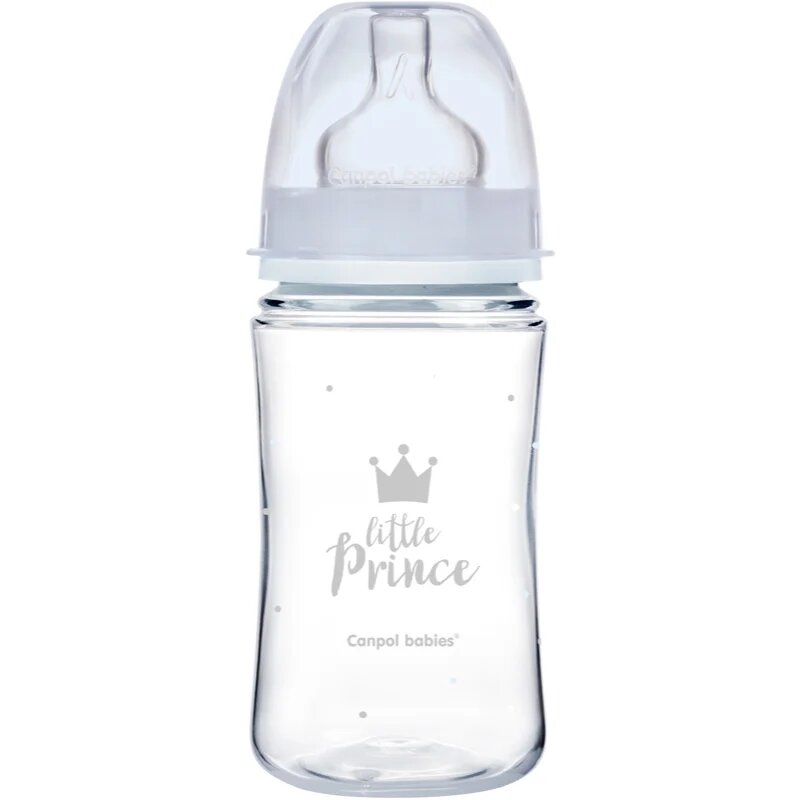 Canpol babies Royal Baby biberon pentru sugari 3m+ Blue 1 buc