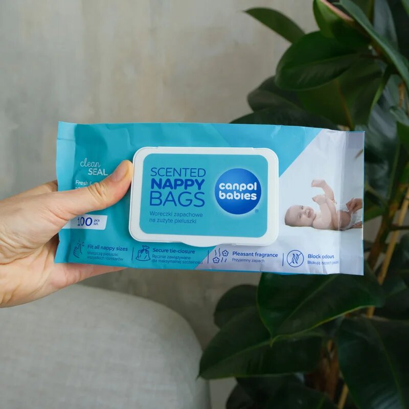 Canpol babies Scented Nappy Bags saci pentru scutece 100 buc