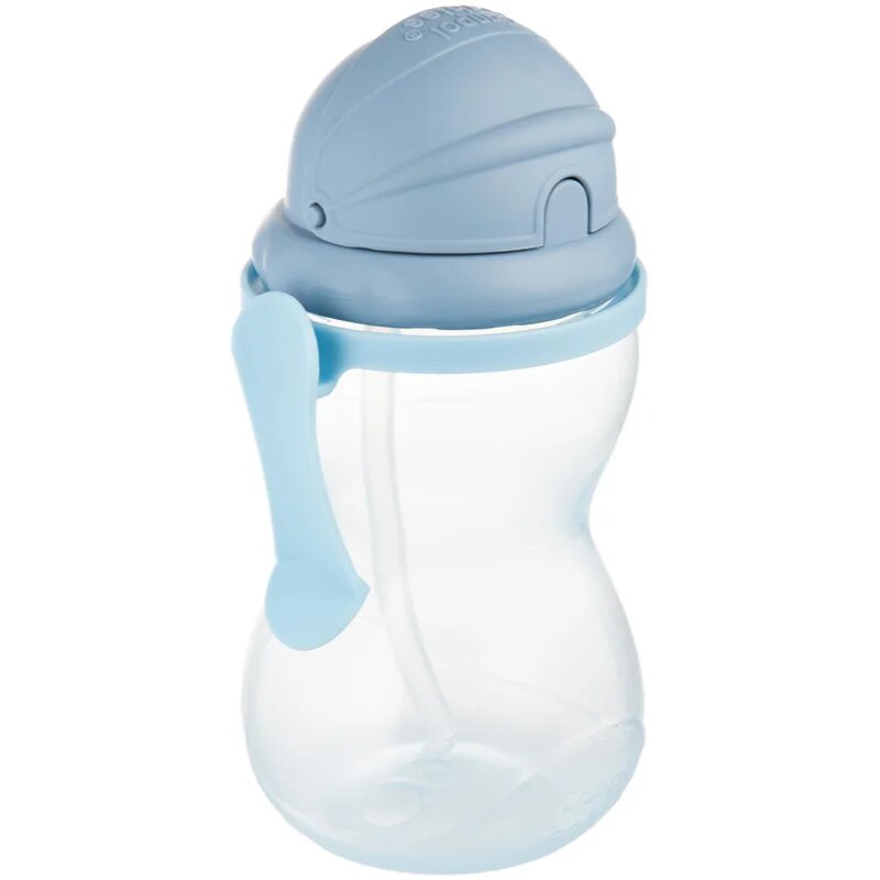 Canpol babies Sport Cup sticlă pentru sport cu pai Blue 12m+ 1 buc