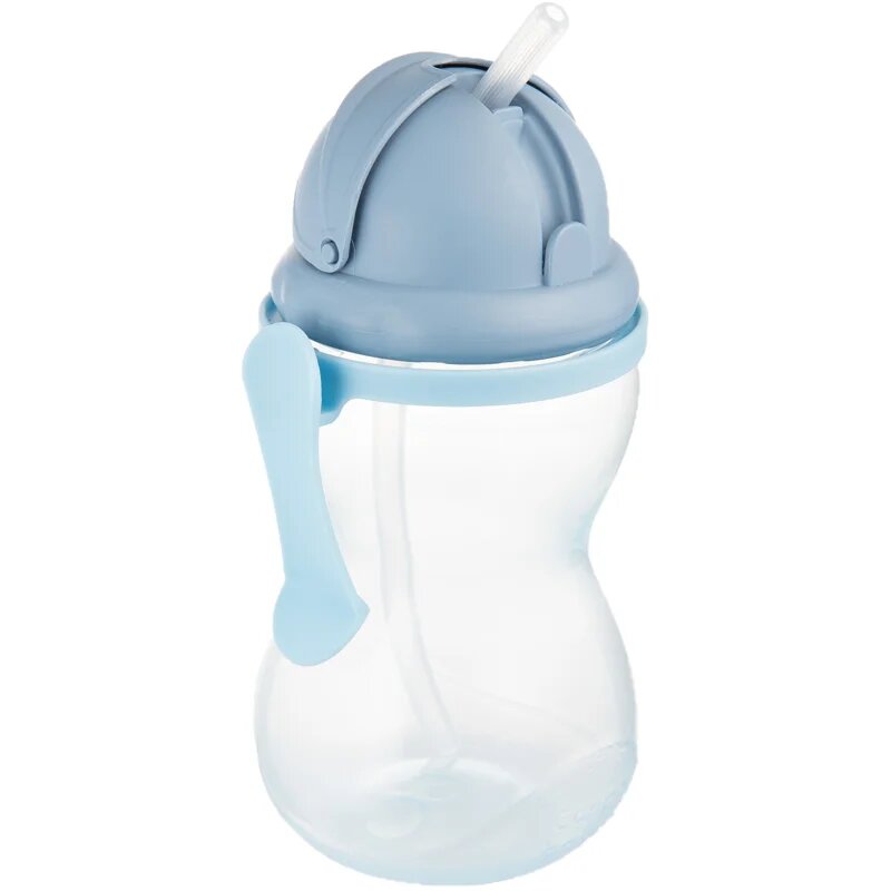 Canpol babies Sport Cup sticlă pentru sport cu pai Blue 12m+ 1 buc