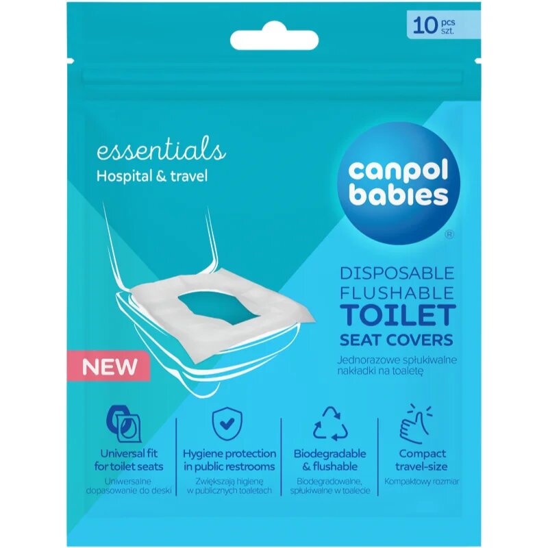 Canpol babies Toilet Seat Covers protecție igienică de unică folosință pentru WC 10 buc