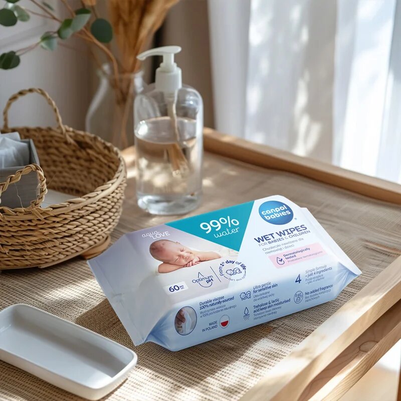 Canpol babies Wet Wipes 99% Water servetele delicate pentru copii 60 buc