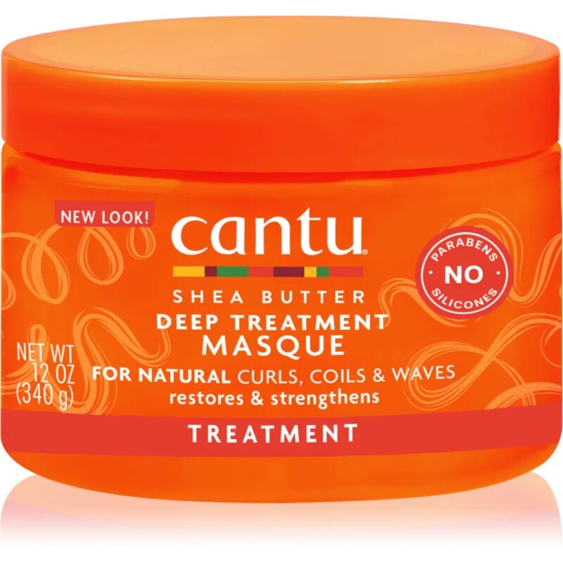 CANTU Shea Butter Deep Treatment Mask masca profund reparatorie pentru par ondulat si cret 340 g