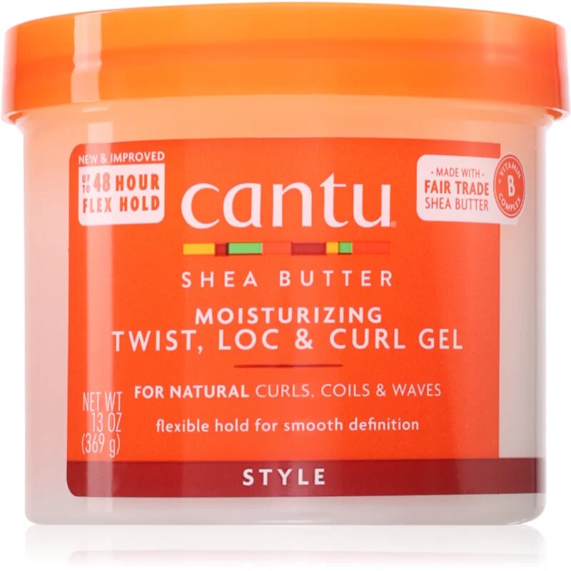 CANTU Shea Butter Moisturizing Twist Loc & Curl Gel crema styling pentru definire si modelare 370 g