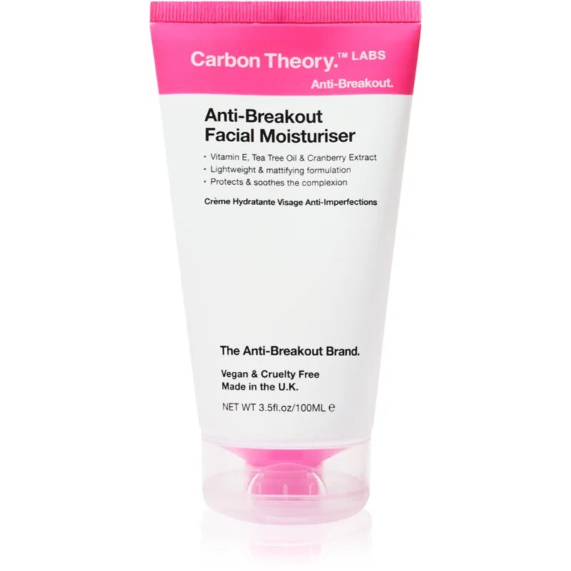 Carbon Theory Anti-Breakout Facial Moisturiser crema de fata hidratanta impotriva imperfectiunilor pielii 100 ml