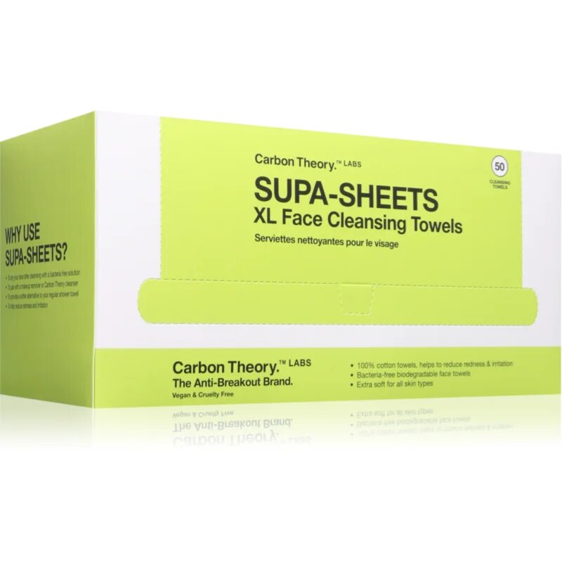 Supa-Sheets XL Facial Cleansing Towels Servetele demachiante 50 buc