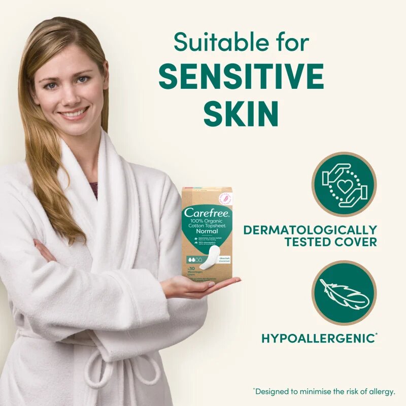 Carefree Organic Cotton Normal absorbante 30 buc