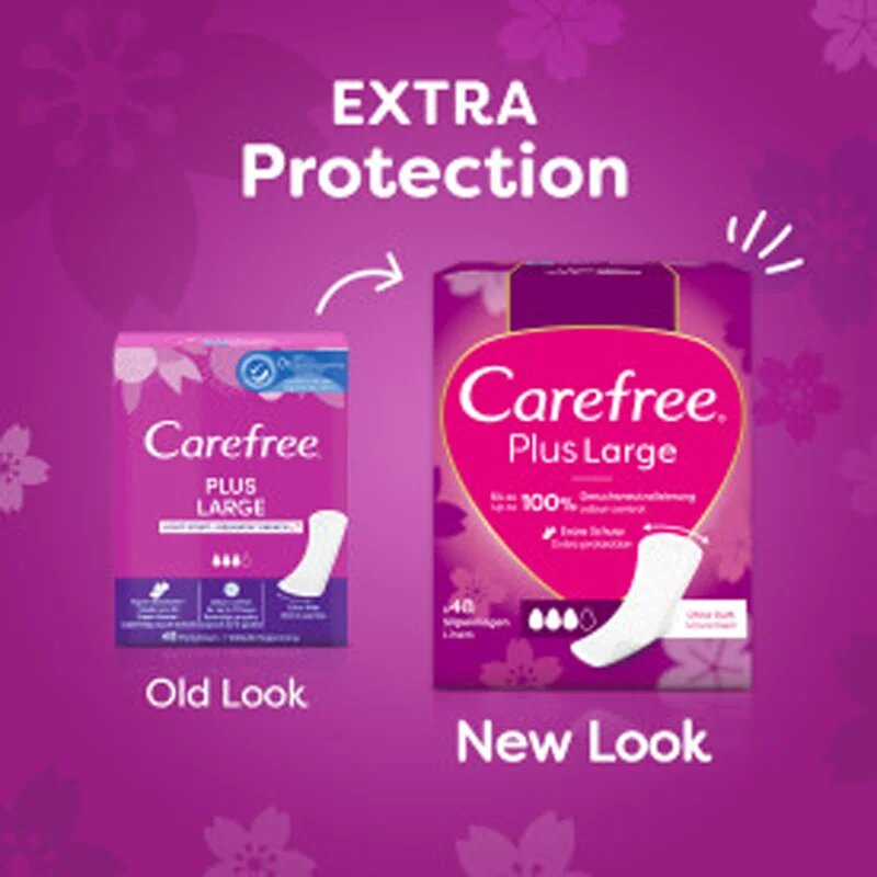 Carefree Plus Large Light Scent absorbante 48 buc