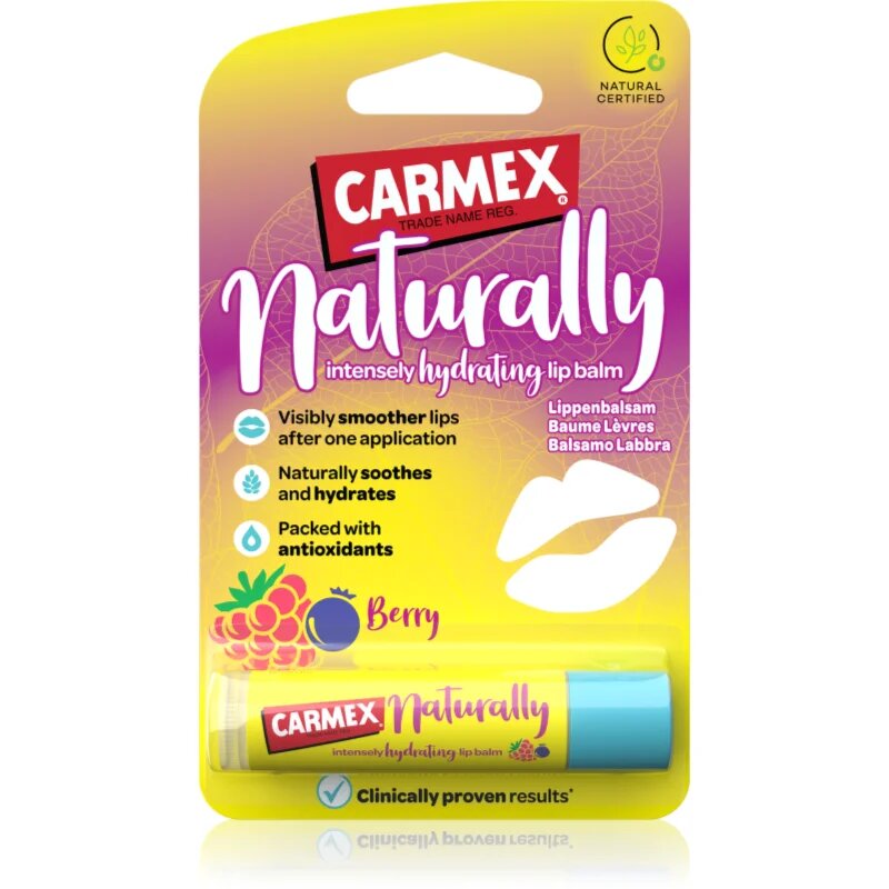 Carmex Naturally Berry balsam pentru buze cu efect hidratant 4.25 g