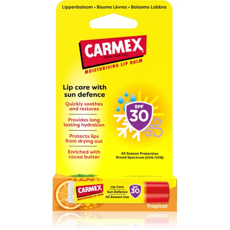Carmex Tropical Sun Defense balsam de buze protector SPF 30 425 g