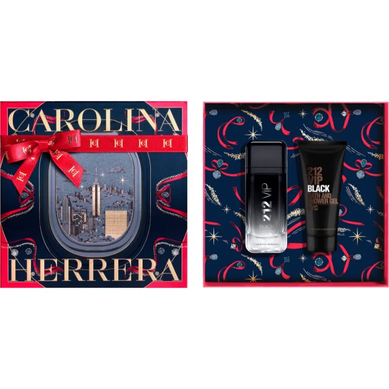 Carolina Herrera 212 VIP Black set cadou pentru bărbați
