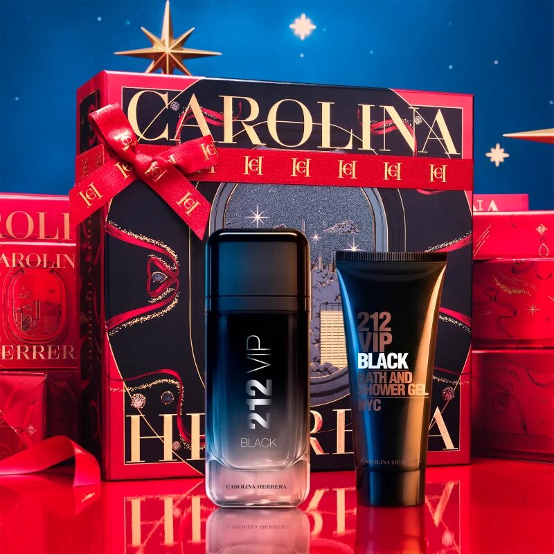 Carolina Herrera 212 VIP Black set cadou pentru bărbați