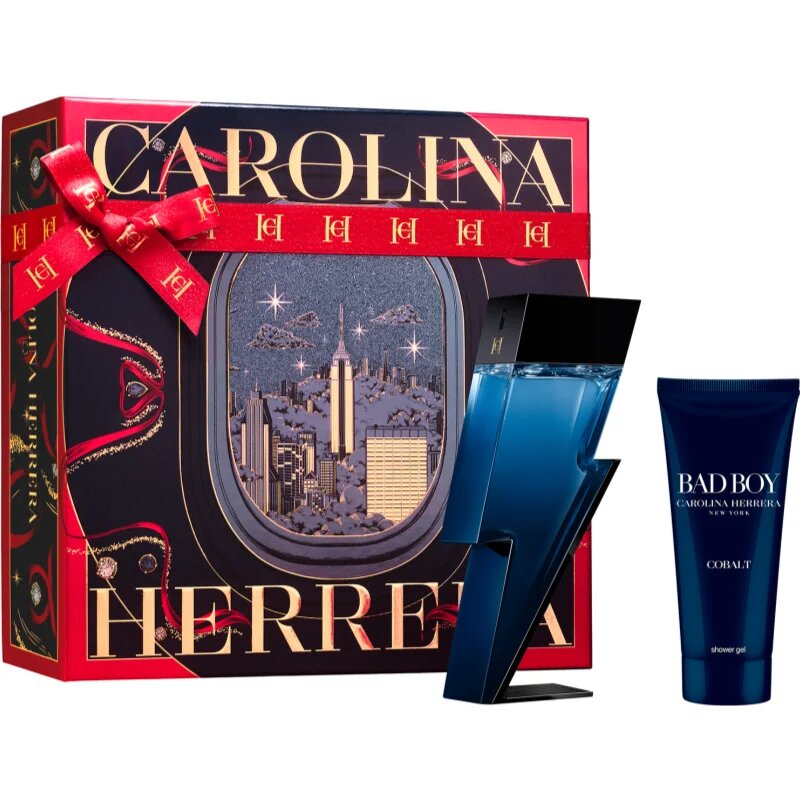 Carolina Herrera Bad Boy Cobalt set cadou pentru bărbați