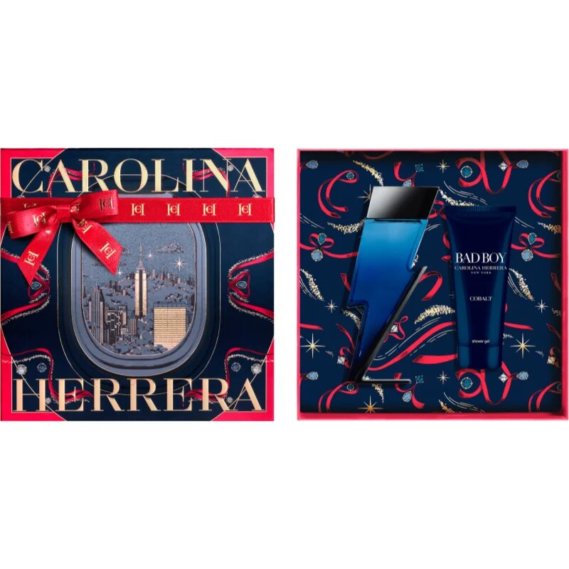 Carolina Herrera Bad Boy Cobalt set cadou pentru bărbați