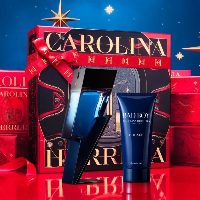 Carolina Herrera Bad Boy Cobalt set cadou pentru bărbați
