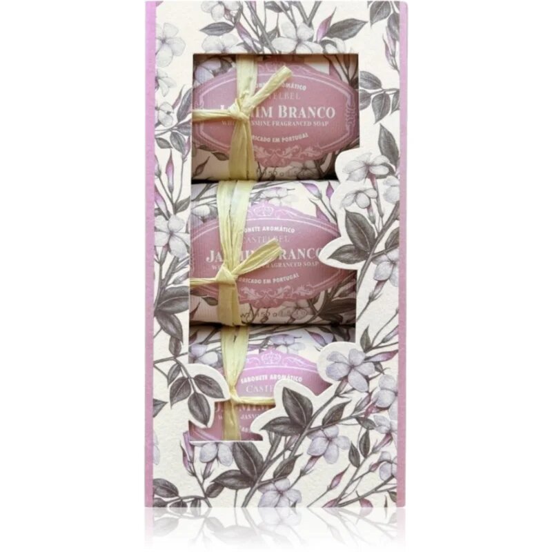 Castelbel White Jasmine săpun solid set cadou 3x150 g