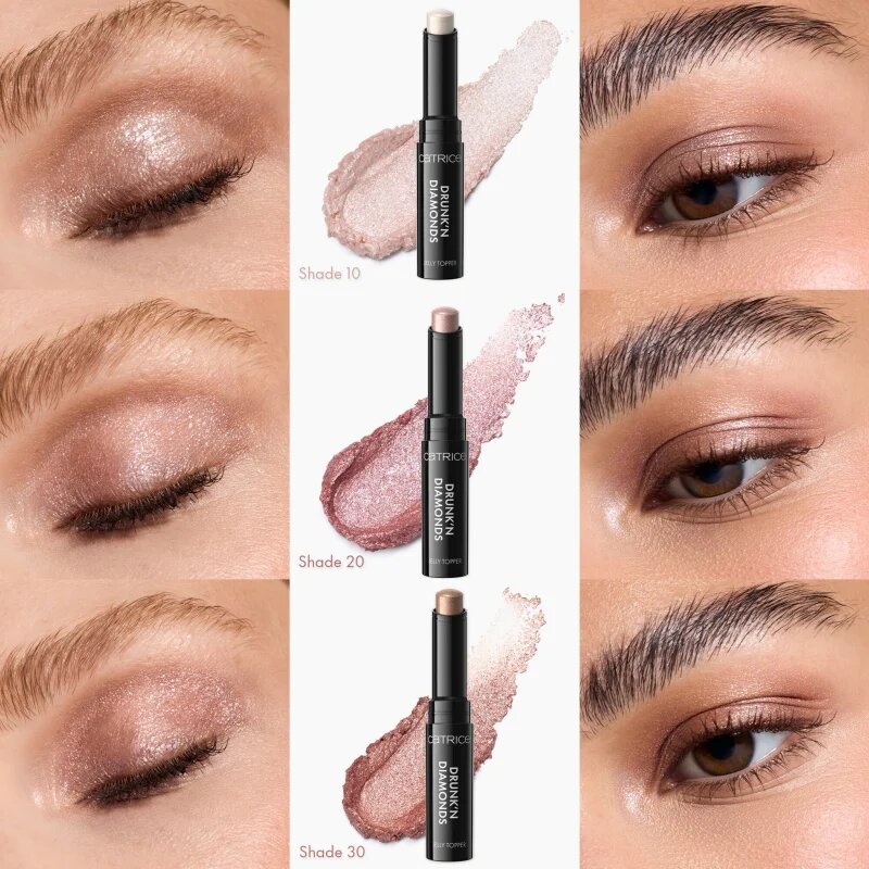 Catrice Drunk'n Diamonds Jelly Topper fard de pleoape cremos in creion culoare 020 Blossom Lights 2.5 g