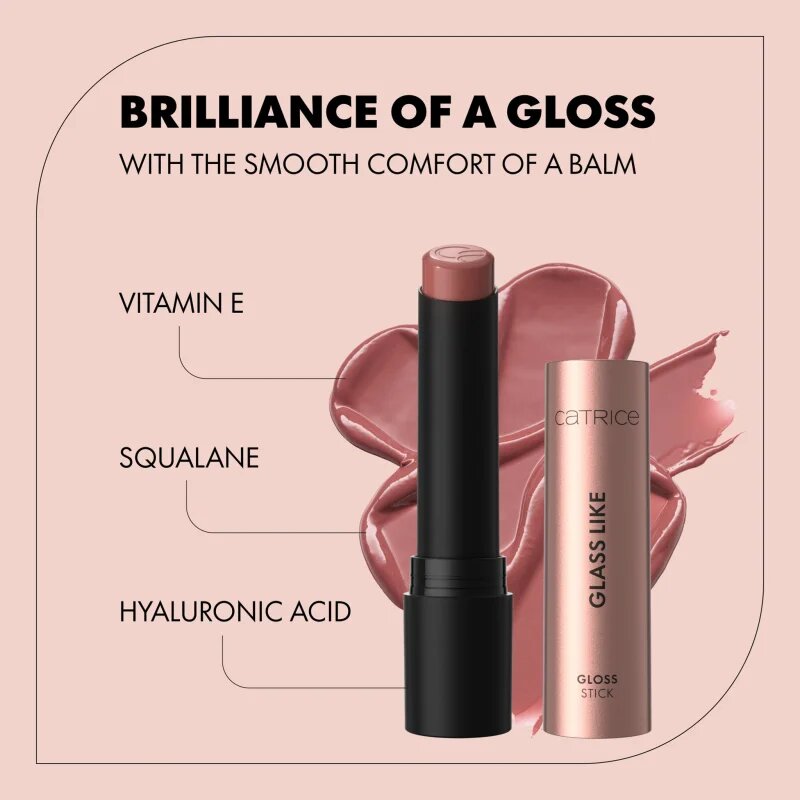 Catrice Glass Like Gloss Stick ruj lucios hidratant culoare 030 Talk Hibiscus To Me 3 g