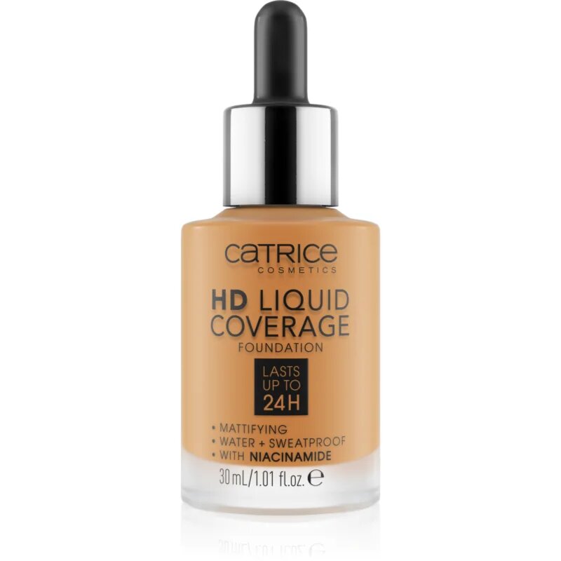 Catrice HD Liquid Coverage make up culoare 066 Warm Toffee 30 ml