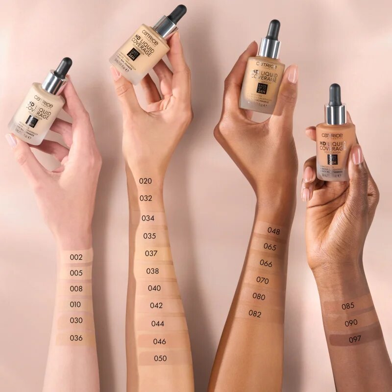 Catrice HD Liquid Coverage make up culoare 082 Warm Caramel 30 ml