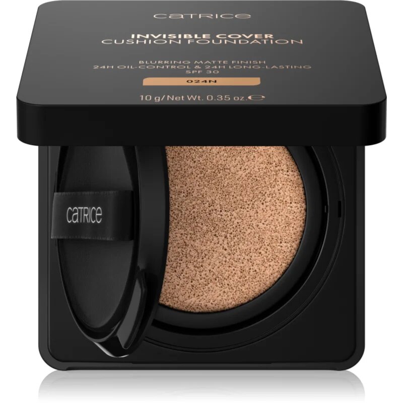 Catrice Invisible Cover Cushion Foundation machiaj matifiant în burete SPF 30 culoare C027C 10 g