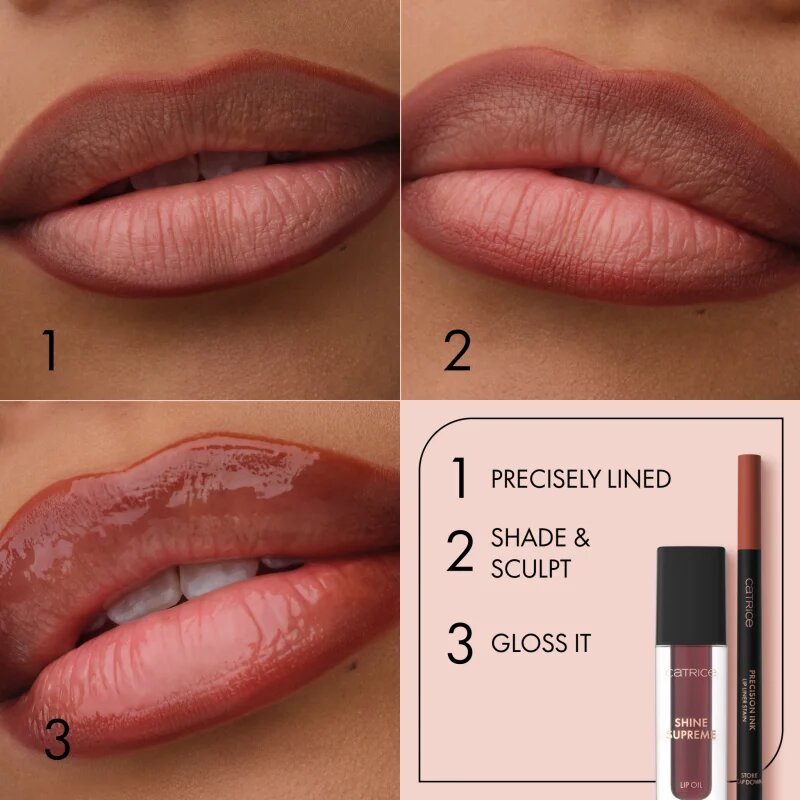 Catrice Precision Ink Lip Liner Stain creion contur de buze tip carioca pentru un efect de lunga durata culoare 020 Never Yours 1 ml