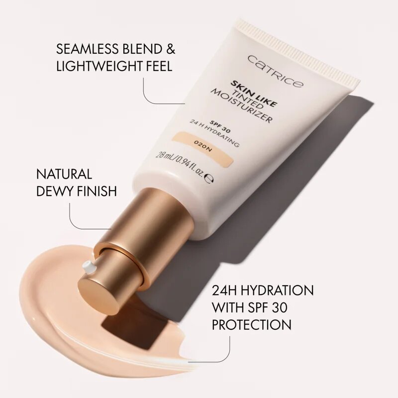 Catrice Skin Like Tinted Moisturizer cremă hidratantă nuanțatoare SPF 30 culoare 030N 28 ml