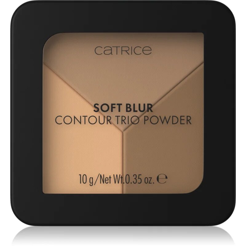 Catrice Soft Blur Contour Trio Powder Patela pentru conturul fetei cu efect matifiant culoare C020 Neutral Harmony 10 g