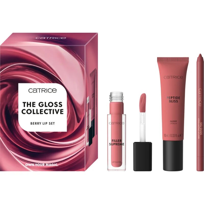 Catrice The Gloss Collective Berry Lip Set set de buze culoare 01 Gloss The Line!