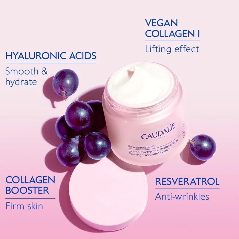 Caudalie Resveratrol-Lift cremă iluminatoare cu efect lifting pentru fermitatea pielii 50 ml