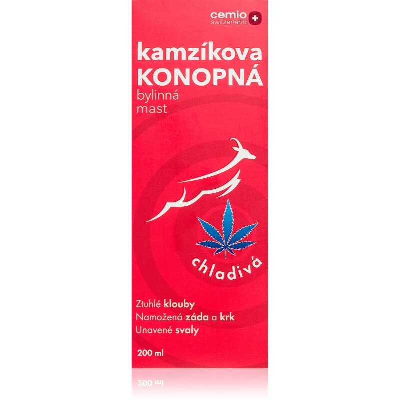 Cemio Kamzík hemp ointment unguent cu efect racoritor 200 ml