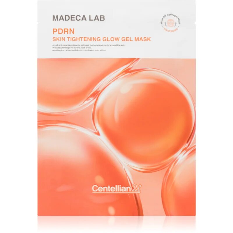Centellian24 Madeca Lab PDRN Skin Tightening Glow Gel Mask mască textilă pentru netezire cu efect racoritor 22 ml