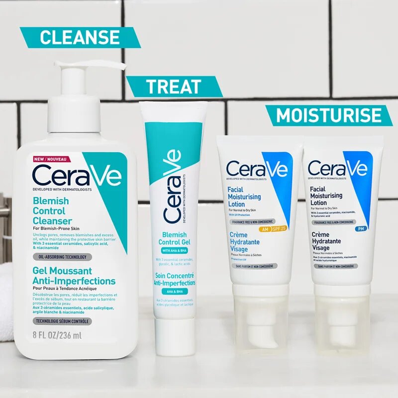 CeraVe Cleansers Blemish Control Cleanser set pentru pielea problematica