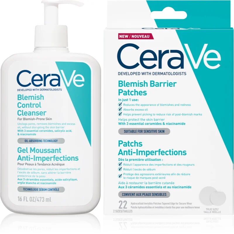 CeraVe Cleansers Blemish Control Cleanser set pentru ten acneic