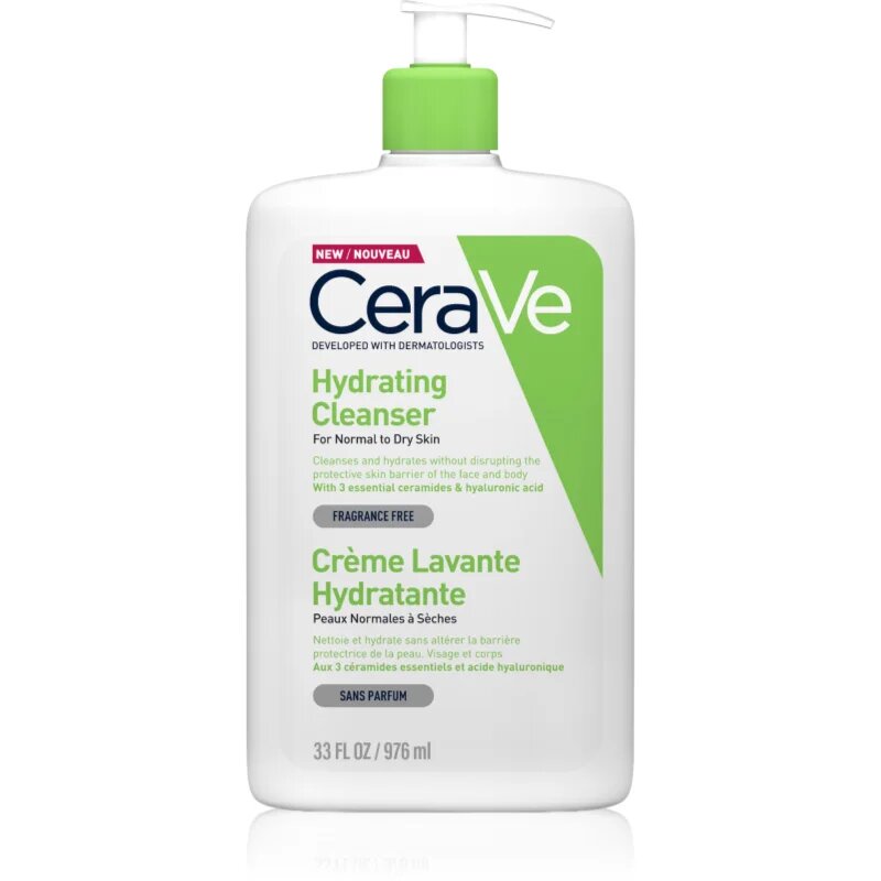 CeraVe Cleansers Hydrating Cleanser emulsie pentru curatare cu efect de hidratare 976 ml