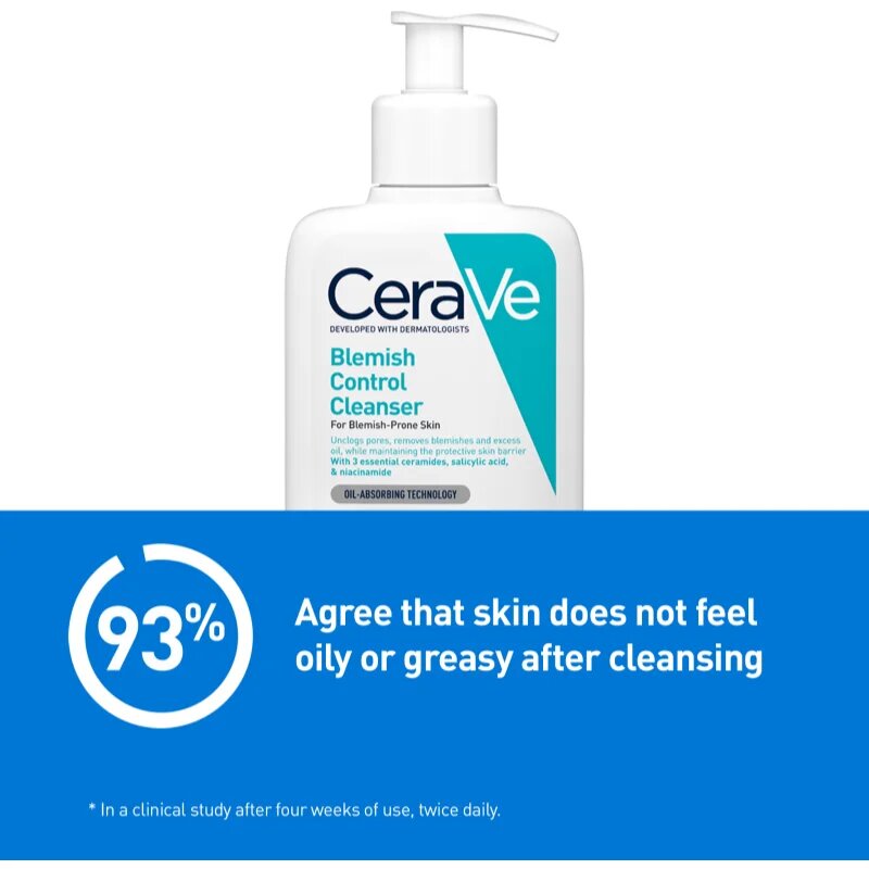 CeraVe Control Cleanser & Retinol Serum Duo ingrijire completa impotriva imperfectiunilor pielii cauzate de acnee