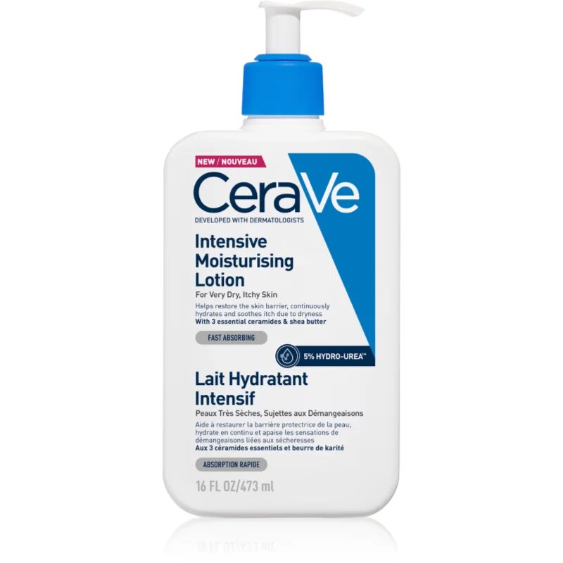CeraVe Moisturizers Intensive Moisturizing Lotion lapte hidratant pentru piele uscata actionand impotriva senzatiei de mancarime 473 ml