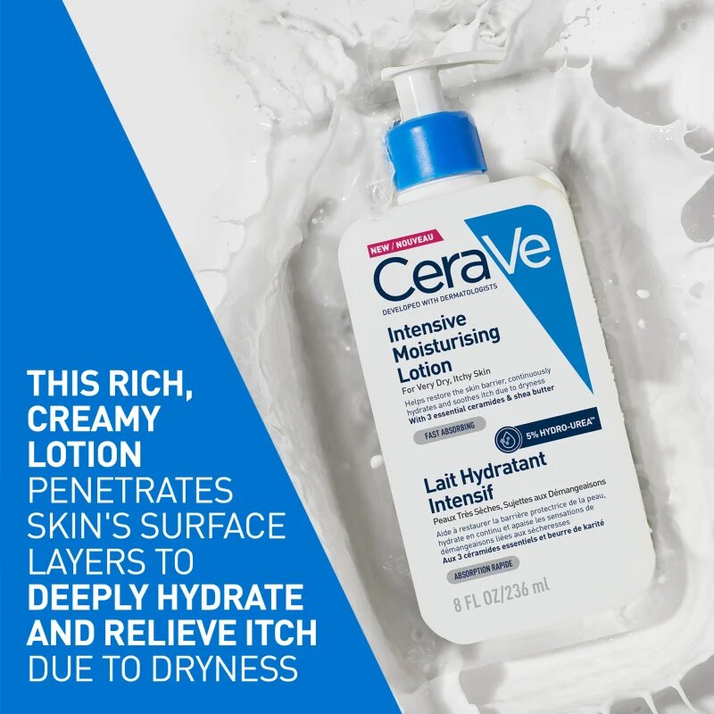 CeraVe Moisturizers Intensive Moisturizing Lotion lapte hidratant pentru piele uscata actionand impotriva senzatiei de mancarime 473 ml