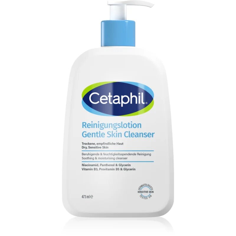 Cetaphil Gentle Skin Cleanser lapte pentru curatare pentru ten uscat și sensibil 473 ml