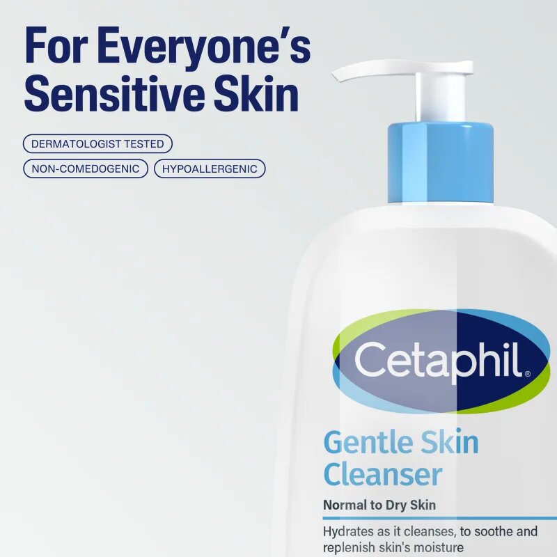 Cetaphil Gentle Skin Cleanser lapte pentru curatare pentru ten uscat și sensibil 473 ml