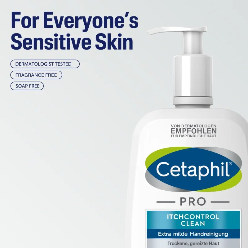 Cetaphil PRO ItchControl Clean sapun lichid delicat pentru maini 236 ml