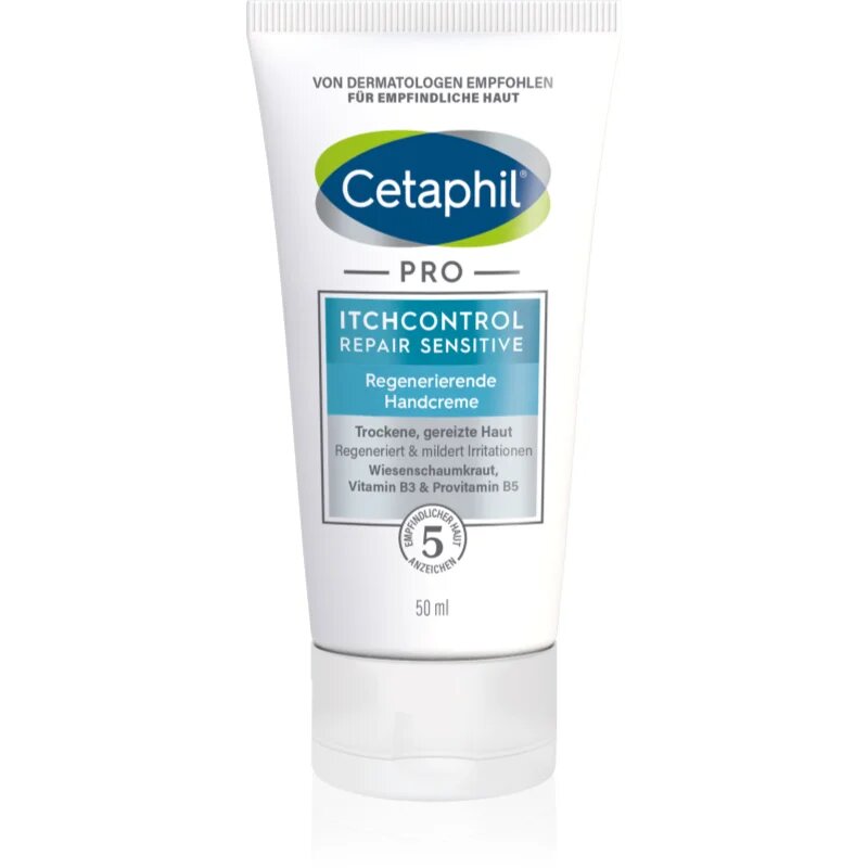 Cetaphil PRO ItchControl Repair Sensitive Regenerating Hand Cream Cremă de mâini regeneratoare pentru piele sensibila 50 ml
